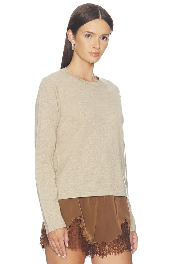 Cotton Cashmere Long Sleeve Tee