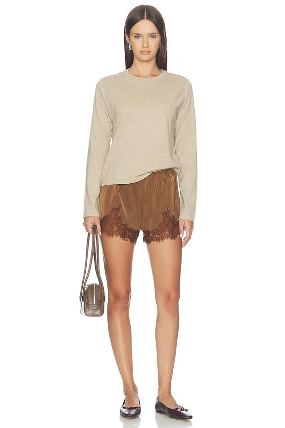 Cotton Cashmere Long Sleeve Tee