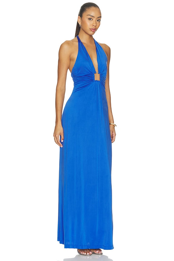 Sawyer Cupro Halter Dress