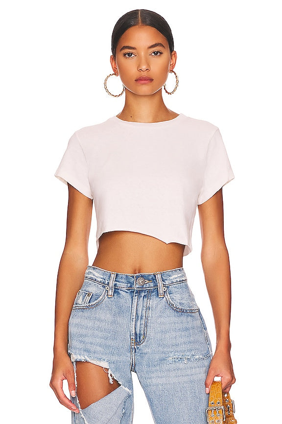 x Hanes Cropped 60's Slim Tee