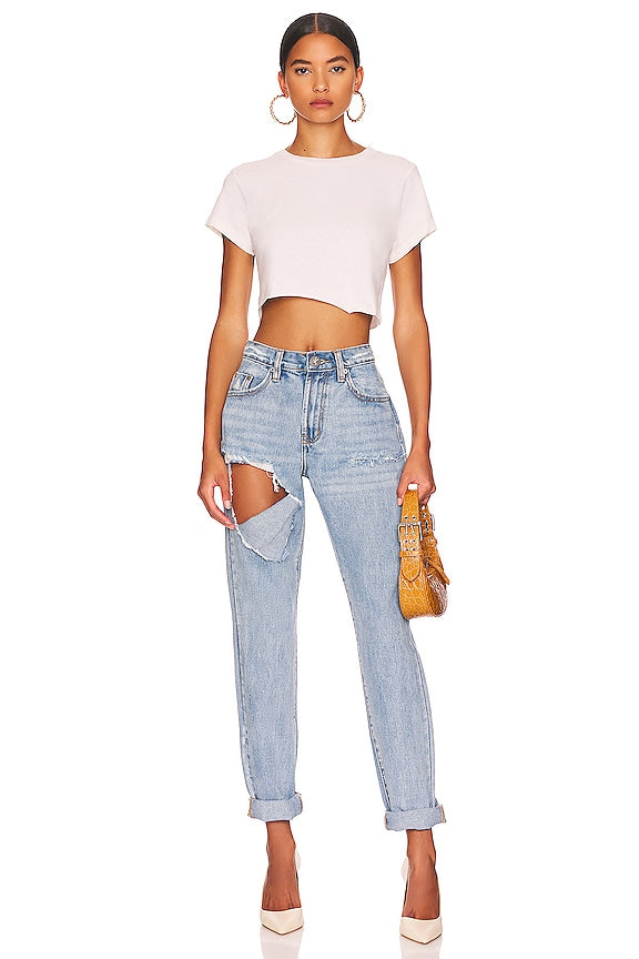 x Hanes Cropped 60's Slim Tee