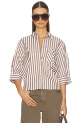 Lucia Stripe Poplin Shirt