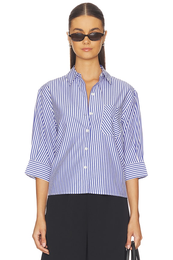Lucia Stripe Poplin Shirt