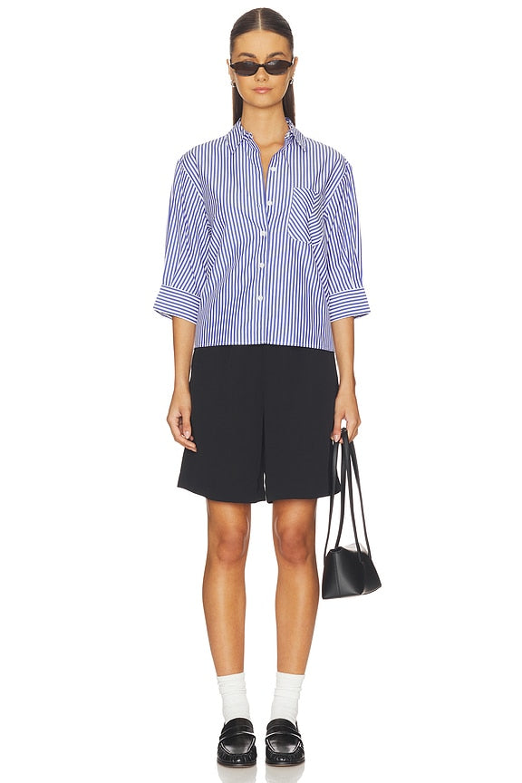 Lucia Stripe Poplin Shirt