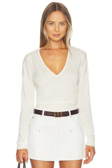 Silk Cashmere V Neck Sweater