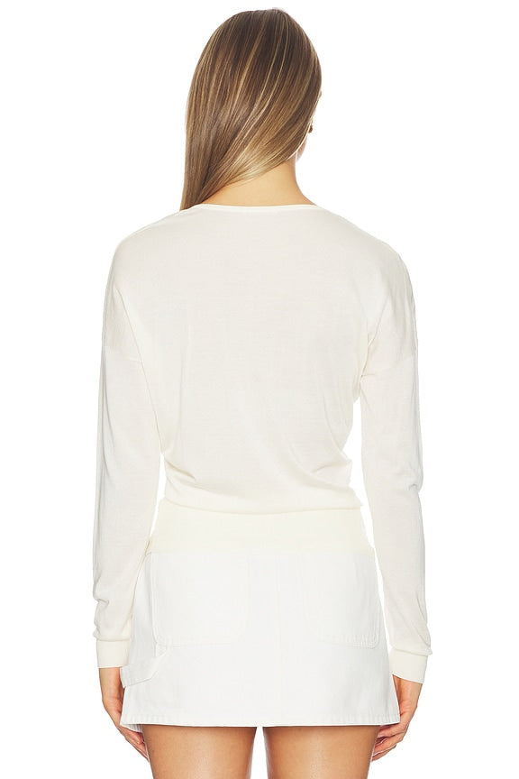 Silk Cashmere V Neck Sweater