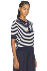 Stripe Knit Polo