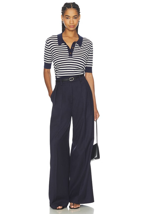 Stripe Knit Polo
