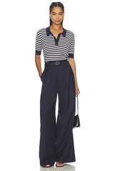 Stripe Knit Polo