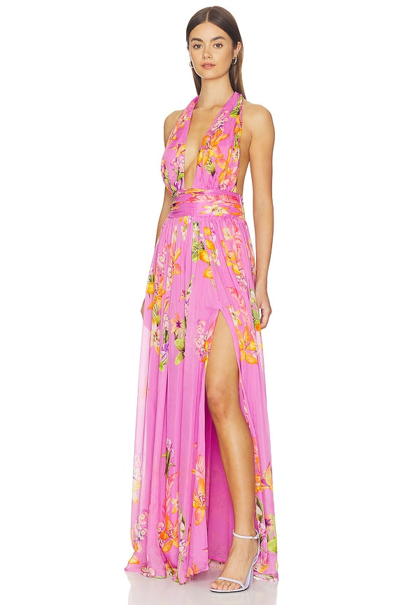 Back Ties Maxi Dress