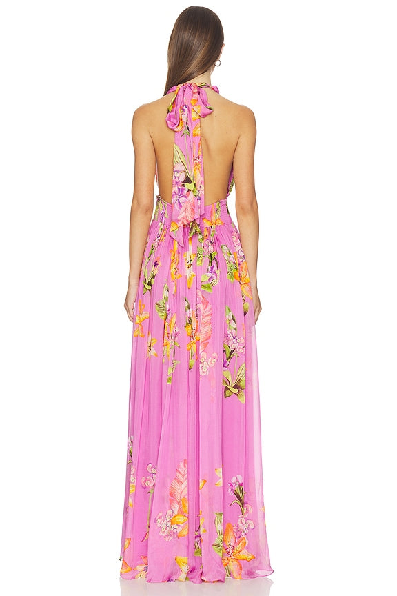 Back Ties Maxi Dress