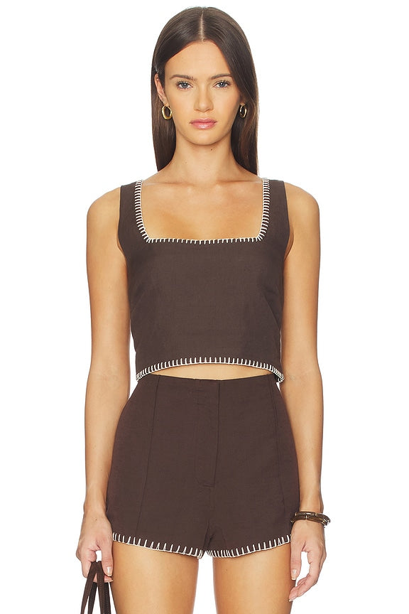 Square Neck Boxy Top
