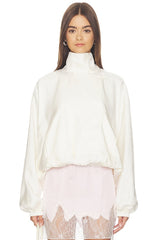 Silk Blouson Anorak Jacket