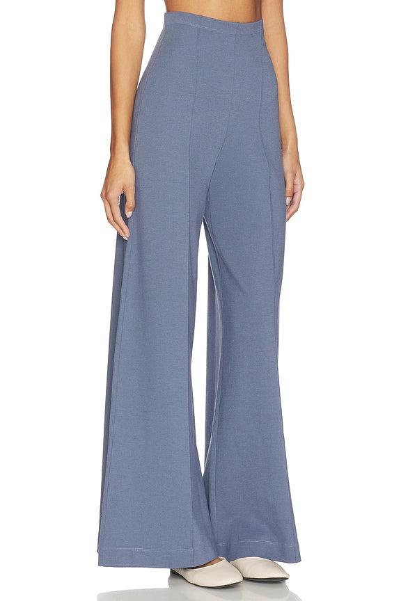 Ponte Knit Wide Leg Pant