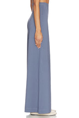 Ponte Knit Wide Leg Pant