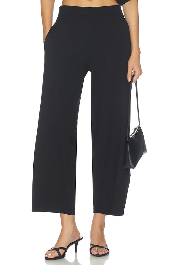 Ponte Knit Barrel Pant