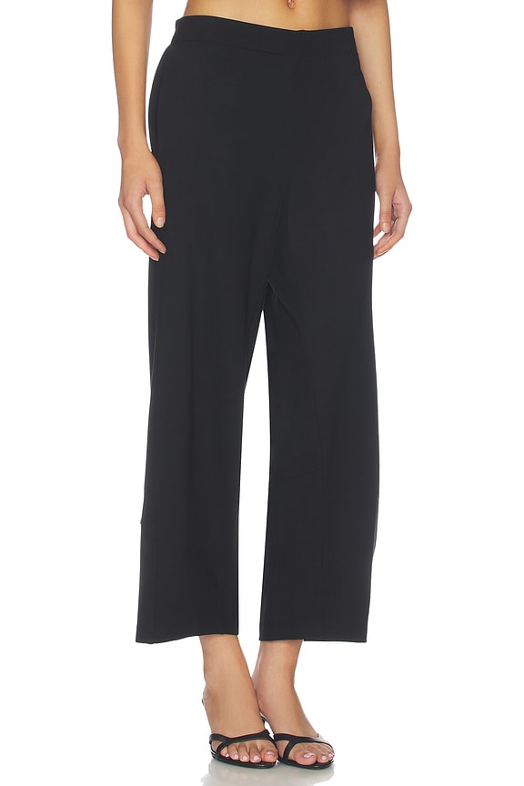 Ponte Knit Barrel Pant
