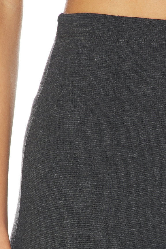 Ponte Knit Long Wide Leg Pant