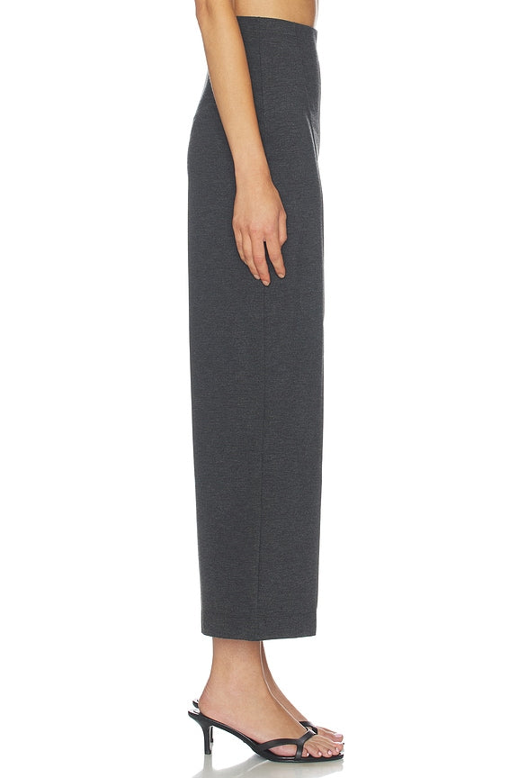 Ponte Knit Cropped Straight Leg Pant