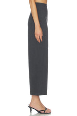 Ponte Knit Cropped Straight Leg Pant