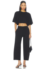 Ponte Knit Crop Top