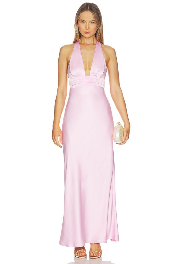 Sylvie Plunge V-neck Maxi Dress