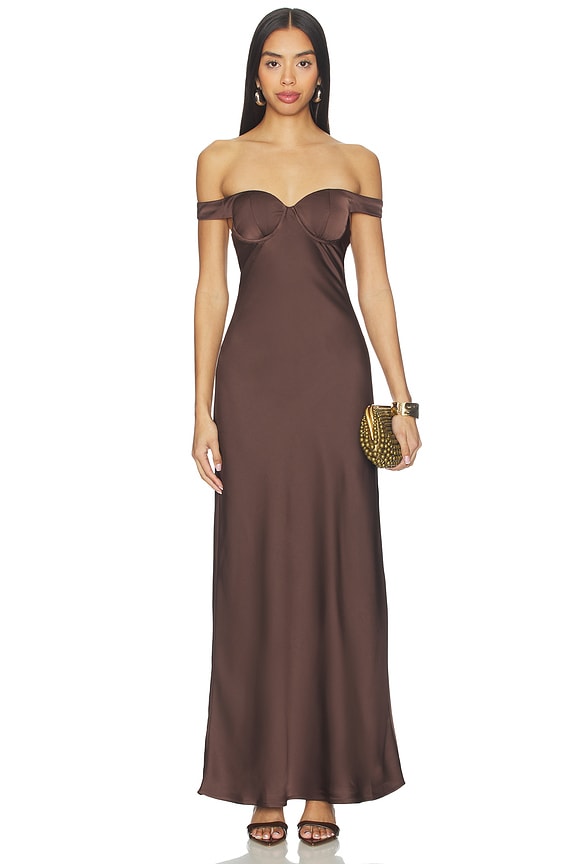 Raphaella Off Shoulder Maxi Dress