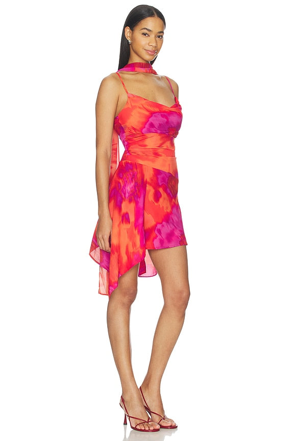 Alora Scoop Neck Mini Dress