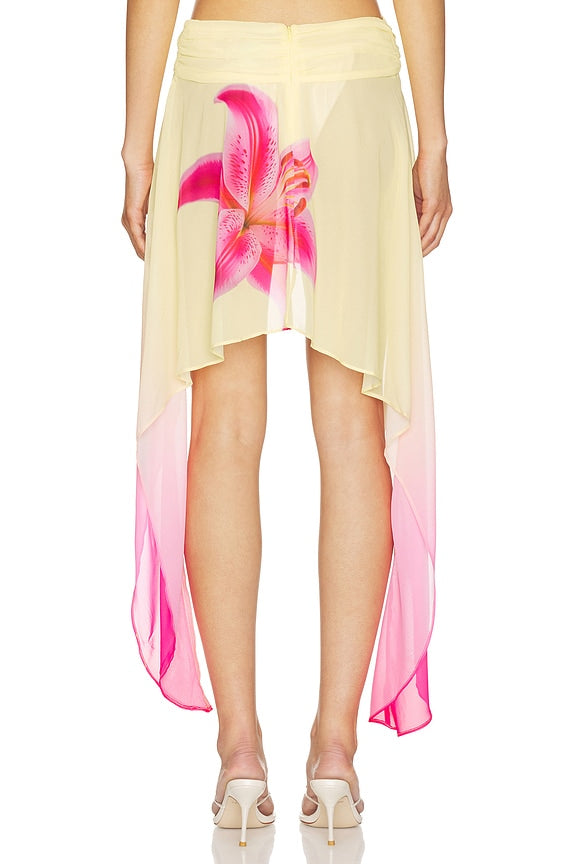 Juliana Flounce Midi Skirt