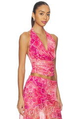Emery Cowl Halter Top