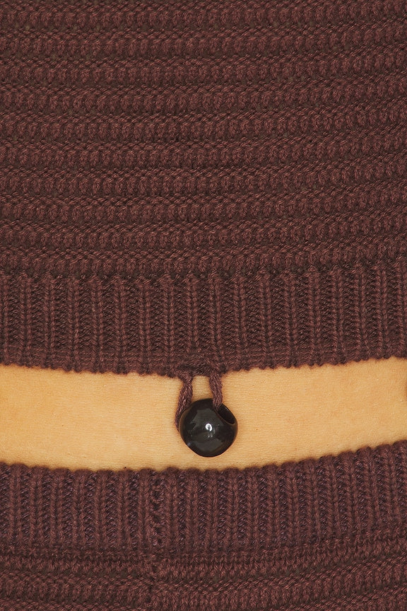 Bailee Deep-v Halter Knit Top