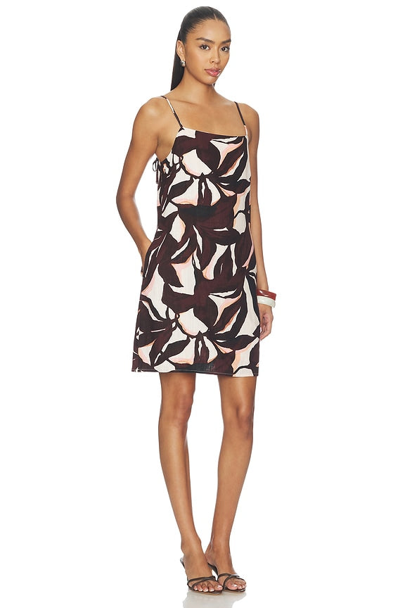 Hideaway Linen Tie Strap Dress