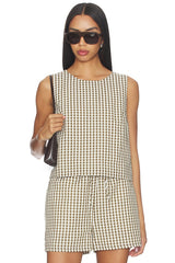 Better Days Gingham Shell