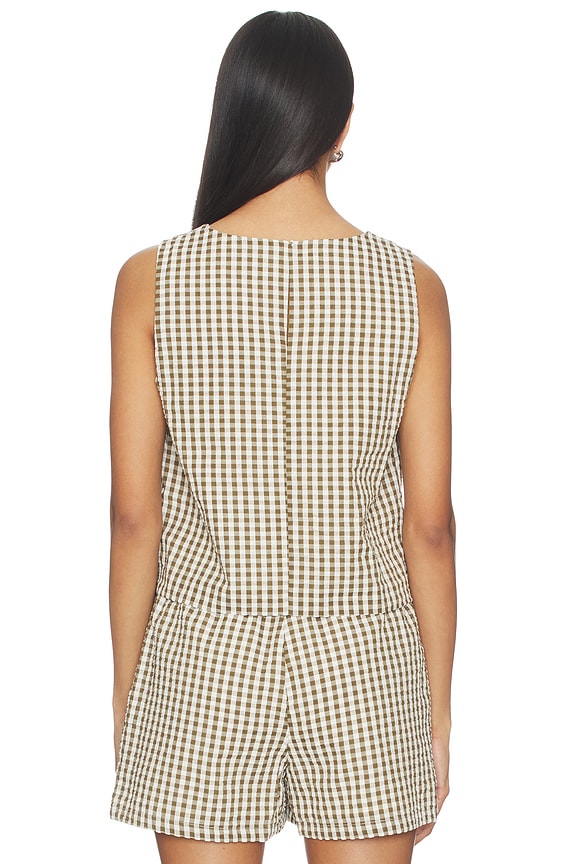 Better Days Gingham Shell