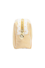 Medium Pouch in Yellow Seersucker