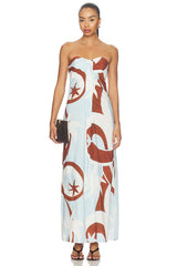 Rihanna Strapless Maxi Dress