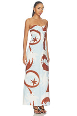 Rihanna Strapless Maxi Dress