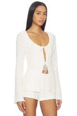 Adalee Ruffle Texture Top