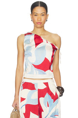 Amoree One Shoulder Tie Top