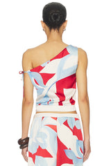 Amoree One Shoulder Tie Top
