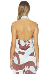 Sachi Cross Front Halter Top