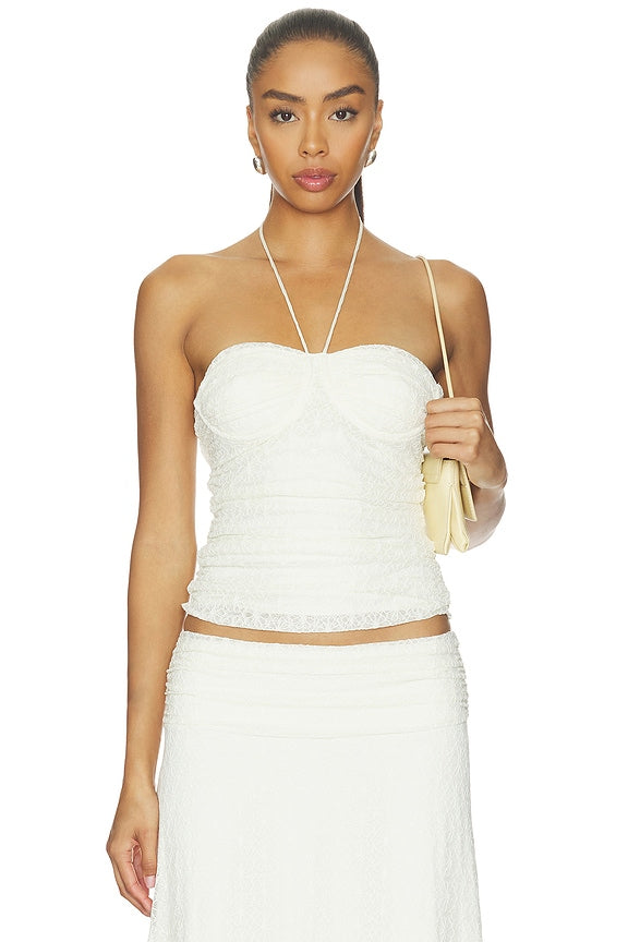 Samirah Halter Lace Top