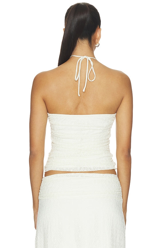 Samirah Halter Lace Top
