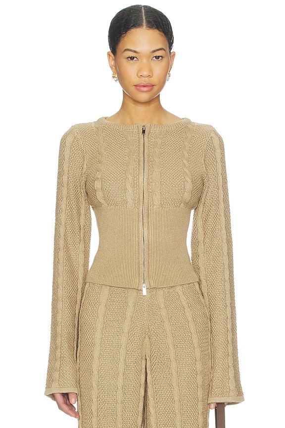 Cici Cable Knit Top