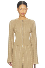Cici Cable Knit Top