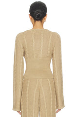 Cici Cable Knit Top