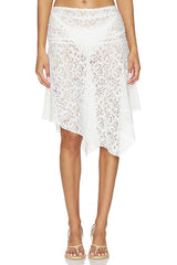 Lilu Lace Midi Skirt