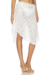 Lilu Lace Midi Skirt