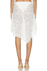 Lilu Lace Midi Skirt