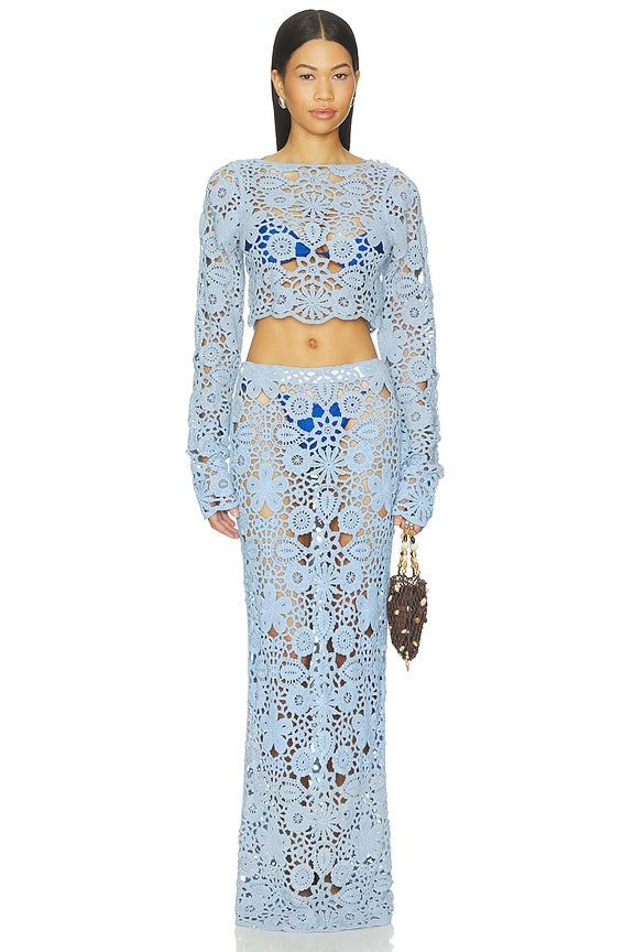 Tala Crochet Maxi Skirt
